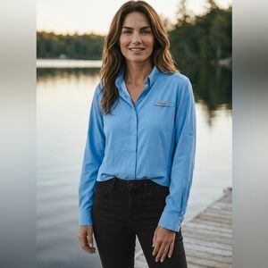Columbia PFG - Sz M - lightweight Omni-shade - mesh airy back and flowy material